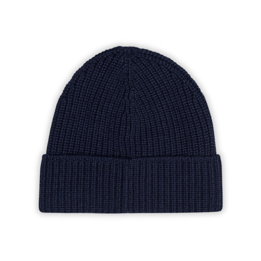 Goose Black Ribbed Beanie