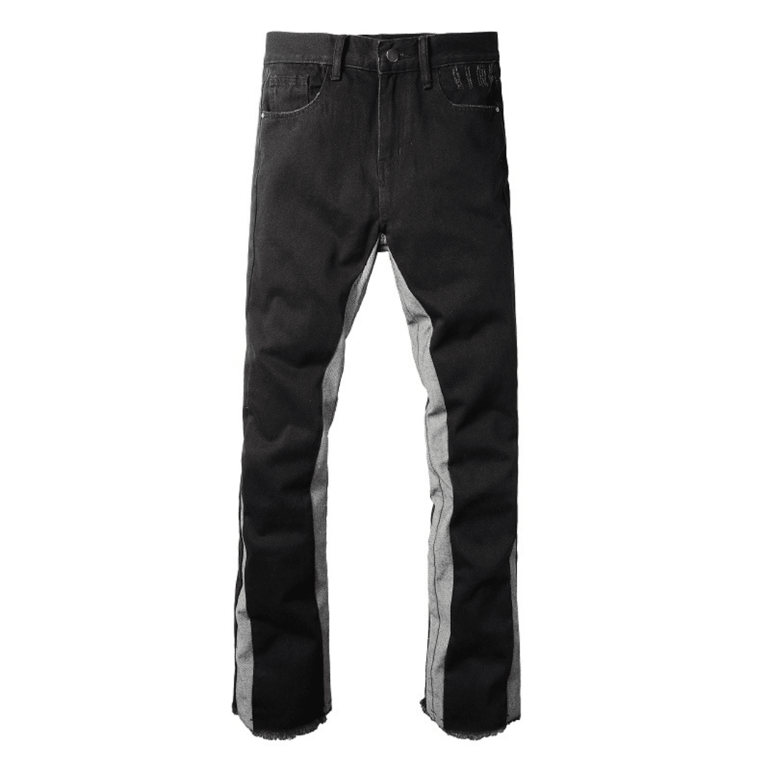 Amr Flared Black Grey Jeans