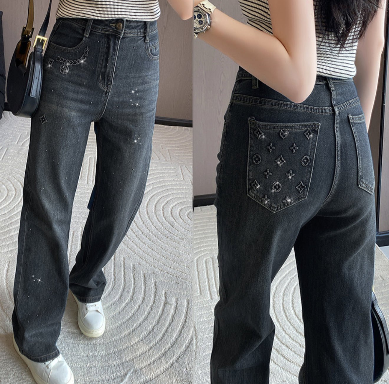 diamonds jeans black/denim