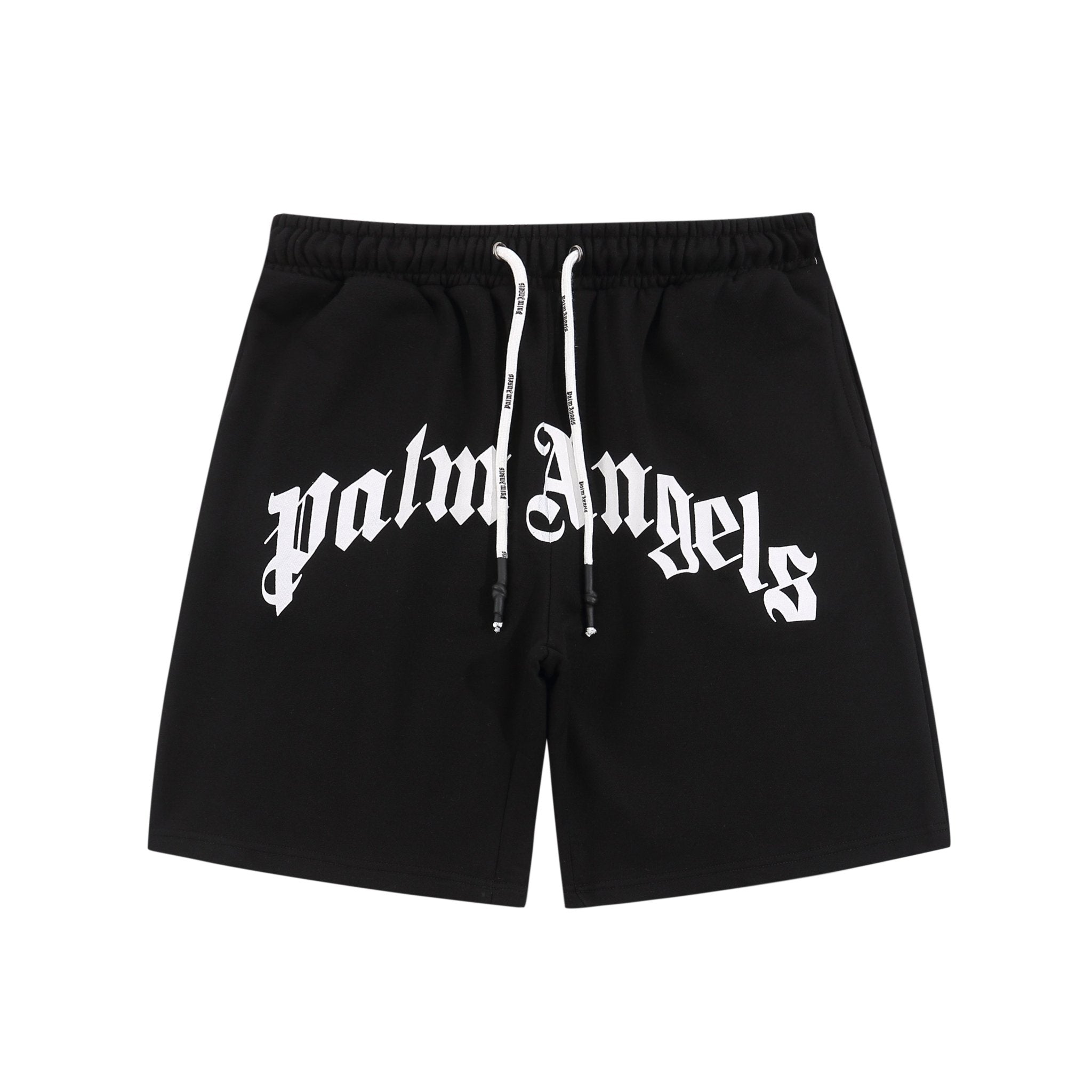 Palm Black Logo Shorts