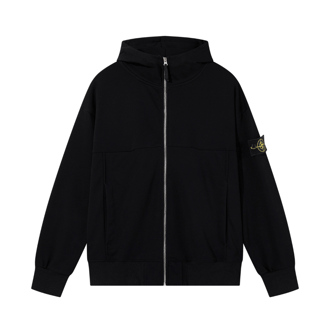 Stone Monogram 4.0 Zip Hoodie